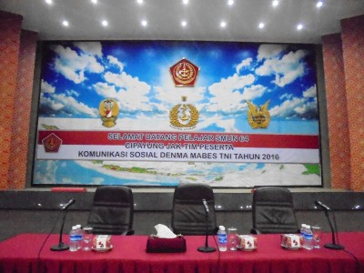 Ucapan Selamat Datang gedung Ahmad Yani